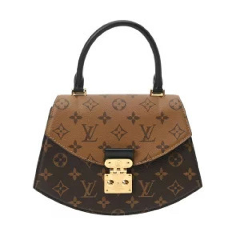 Louis Vuitton Monogram Reverse Tilsit Brown Canvas Handbag